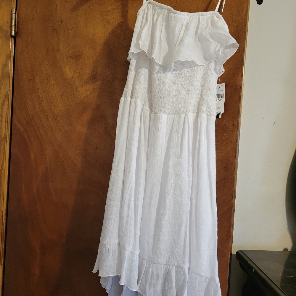 White new A.BYER girls dress size Large